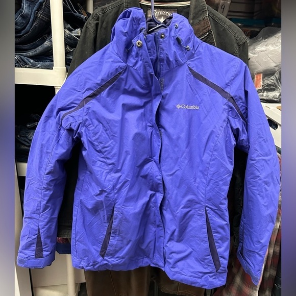 Columbia Jackets & Blazers - Columbia Interchange Blue Parka Ski Jacket Coat Womens Size Large